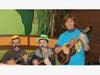 Gadz Ukes members Teddy Riefke and Dean Carlson along with music teacher Cheryl Burt performed old time favorites on the