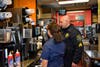  McDonald's General Manager Heather Kim teaches Niles Police Sergeant Boba how to make the perfect McDonald's Hot Chocol