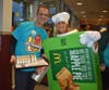 Thomas Bednar and McPie Angel Blackwell had a blast selling pies during the schools McTeacher's Night