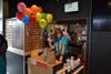Ms. Masciopinto​ is "Lovin" serving meals to the students and families of Mark Twain Elementary