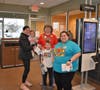 Ewa,Mia, and Ben Polak were excited to see Princiapl Deb Guzan abnd Mrs. Bosnos at McTeacher's night for Waterbury 