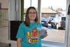  RC Hill teacher Meg Roenitz delivered food and collected tips at the McDonald's drive-through window! 