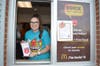 Sommer Palumbo works hard at the Drive-Thru to support Indian Grove PTC.