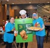 Miss Denise, Miss Aubrey, and Ms. Kaite all had a blast selling pies to their school families during McTeacher’s Night