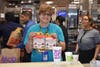 Janine Kurzeja expertly delivered orders at the McTeacher's Night in Bloomingdale! ​