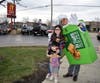 Jaiden and Adan Canales were very excited to see Mr. Tabares in a pie box costume​