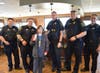 Wyatt Schmeisser was happy to meet the Niles Police at McDonald's.
