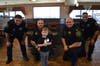 Orion Mumbower received a cone made by Officer Whiteman.