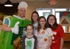 Haley Garcia, Kayla Wagner, Leah House, and Abby House were thrilled to see Mr. Dastych at McTeacher's Night