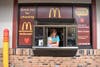 Teacher Judy Addante works the Drive-Thru
