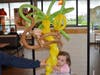 Emma Shepard takes home a monkey in a tree balloon.