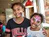  Alyssa and Amaya Lewis looked spectacular with their faces painted by Anna from RC Juggles