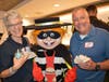Julie Jaster and Len Jaster celebrate the Grand Re-Opening VIP party at the Bloomingdale McDonald's.