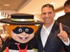 Mayor Franco was thrilled to meet The Hamburglar the Ribbon Cutting at the Bloomingdale McDonald's.
