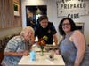 Marilyn Buckholt and Francine Howard were happy to see Officer Odoi at the Newly Remodeled McDonald's on Startford Dr. for free Slushies