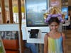 ​Evelina Scott leaves the new Dekalb McDonald's looking like a princess.