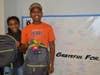 ​Stephan and Jaden Smith were thrilled with their new backpacks for the upcoming school year at Westchester Middle School.