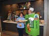 Mr. More and Mrs. McMyler make a great pie selling team