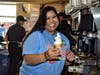Teacher Clarissa Marsh makes a great Vanilla Cone