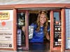 Erin Koertgen,Team Mom, works the drive-thru during the CDBL 11U fundraising event