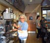 Mrs. Von Ahnen makes a great Vanilla Cone for a student during McTeacher's Night at the McDonald's on Larkin Ave in Elgin.