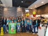 Bannockburn teachers pose for a picture during the schools McTeacher's Night at the Bannockburn McDonald's