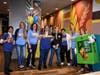 Neil Armstrong staff takes a quick break to pose for a group picture during McTeacher's Night in Hoffman Estates
