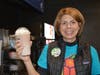 Jan Ziegler makes shakes for the students.