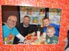 The Schneider Family and Assistant Principal Seaholm enjoy Robert Crown McTeacher's Night.