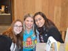 Jessica Tovar and Adrianna Gillespie were so happy to see teacher Chilcote at the Wauconda High School McTeacher's Night.