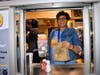 Karen Cruz works the Drive-Thru during McTeacher's Night