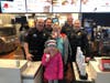 Chief Wermes, Ofc. Bognar, Ofc. Jacobson, Sgt. Lewakowski, Conner Adams and his sister are thrilled to be serving cones at the Wauconda McDonald's 