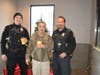 Tony Crisara was happy to have coffee with officers Nardulli and Bognar.
