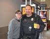 Katie from Wauconda McDonald's gets a pic with Officer Bognar.