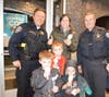 The Arendt Family enjoys Cones with Cops