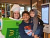 Aiden Baehena and Mateo Paelmieri were so happy to see teacher Penelle in a Pie Box.