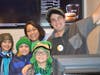 The de Tagyos Family, McDonald's Staff and Notre Dame College Prep student, Shadi Albiss,all have a blast at McTeacher's Night.
