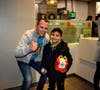 Sebastian Rodriguez was excited to see Principal Rhodes at McDonald's during McTeacher's Night