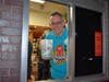  Principal Brian Stark works the Drive-Thru at McTeacher's Night in Elgin