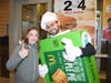 Giana Innocentini enjoys seeing Mr. Mandru in a Pie Box.