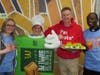 St. Raymond School hosts its annual McTeacher's Night on February 19th.  Staff member Melisa Sadalski, Margaret Puszka, and Tom Carrico joined Father Mashurano to help kick off the party.