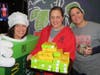 St. Raymond School teachers Joyce Gartz, Michaelene Behles, and Mary Bielecki enjoyed dancing around McDonald's during the McTeacher's Night held in Mt. Prospect on February 19th.