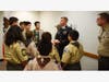 SPC. Ethan Morse speaking to the masses
