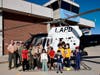 Troop 66 and Pack 66 Scouts with LAPD Air Support Division