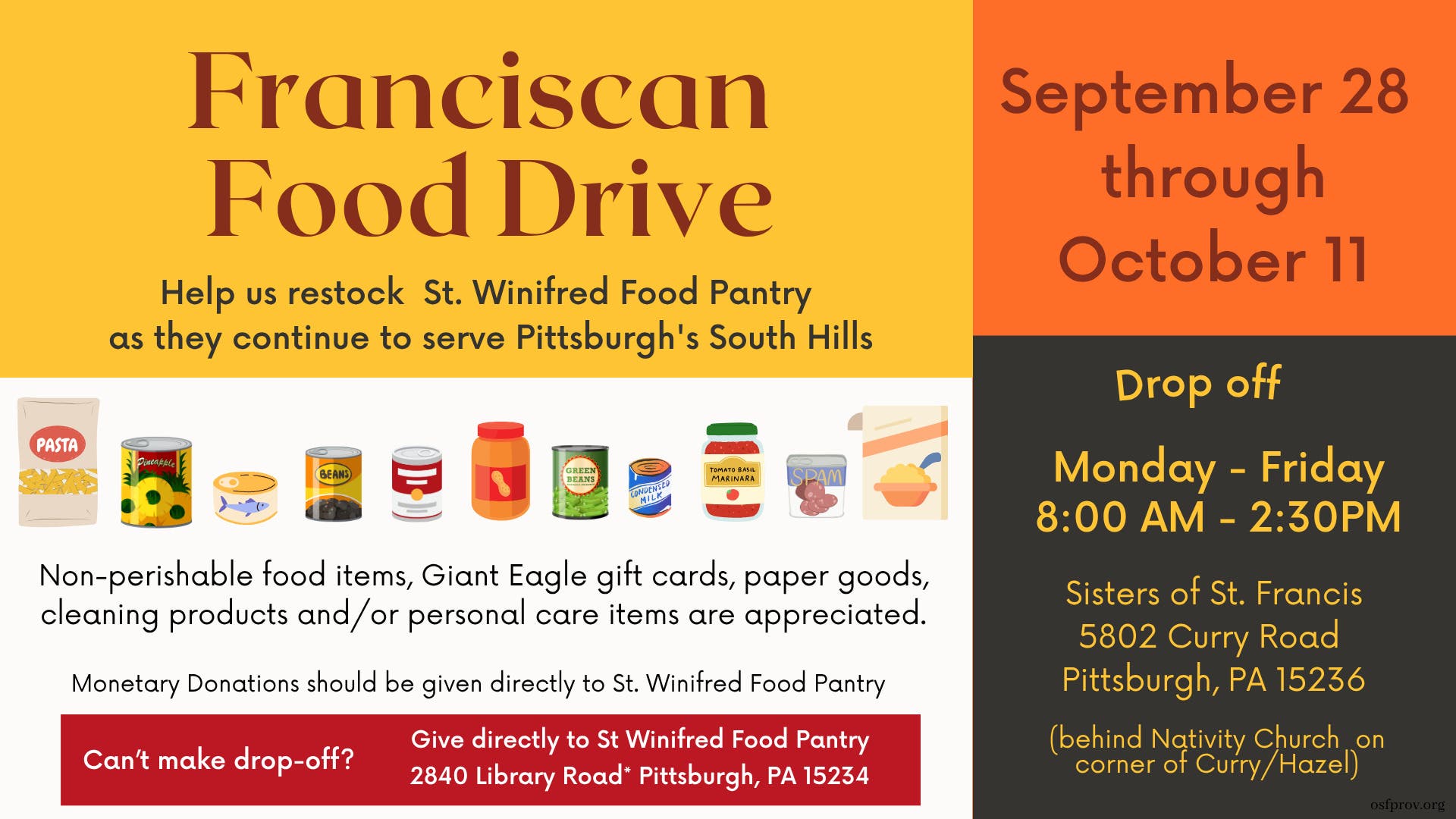 Franciscan Food Drive