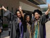 Graduates of the College of Pharmacy, Downers Grove, celebrate earning their Pharm.D. degrees.
