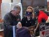97.1 The Ticket morning show hosts Mike "Stoney" Stone and Heather Park were the celebrity sandwich makers at Jersey Mik