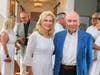 Dareen Baer and Gene Gargaro at the 2025 Grosse Pointe Gathering benefit for Corewell Health Beaumont Grosse Pointe Hospital.