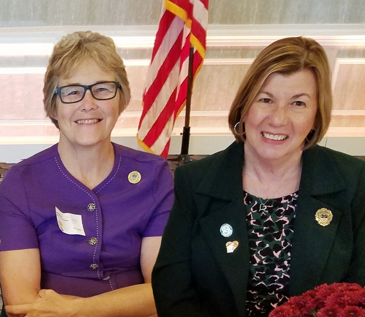 2020-2022 NJSFWC President, Jan Hanson, (left) 2018-020 President Mary Wolfe (right)from Vineland
