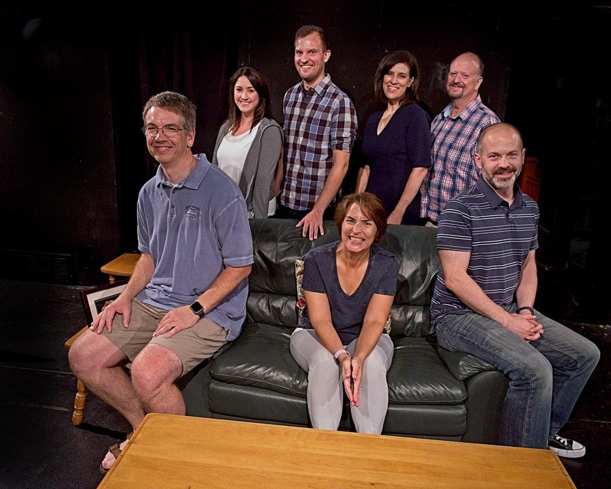 The Cast of "Becky's New Car" at Village Theatre Guild